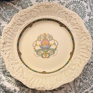 Ridgeways Renaissance 10” plate featuring The Regency pattern- England.